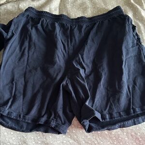 Jerzees Dark Blue Athletic Shorts - large